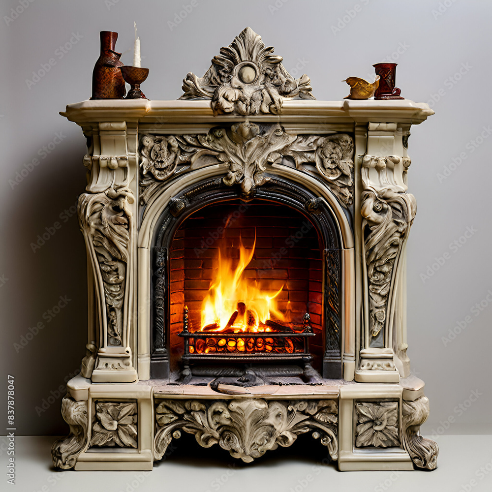 The Antique Victorian Ceramic fireplace The Antique Victorian Ceramic fireplace