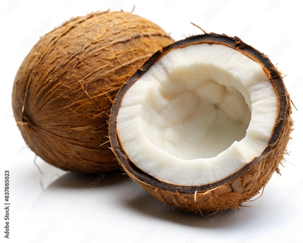 Coconut on white background Coconut on white background
