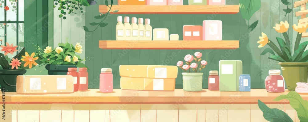 Pop-up store specializing in handmade soaps Pop-up store specializing in handmade soaps