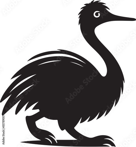 flightless silhouette Vector