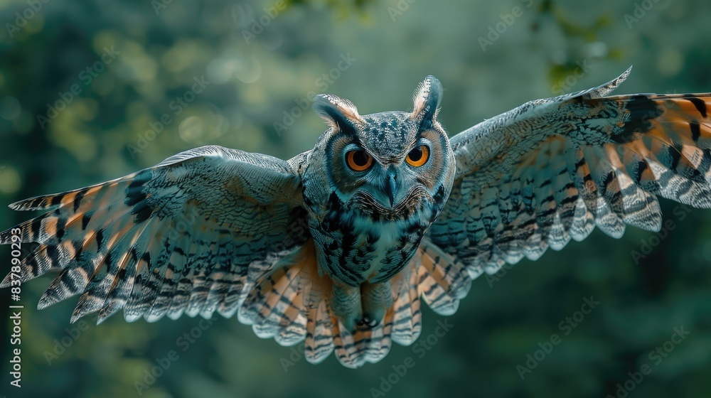 Majestic owl in flight with spread wings, capturing the essence of nature and wildlife in motion. Perfect for nature and animal themes. Majestic owl in flight with spread wings, capturing the essence of nature and wildlife in motion. Perfect for nature and animal themes.