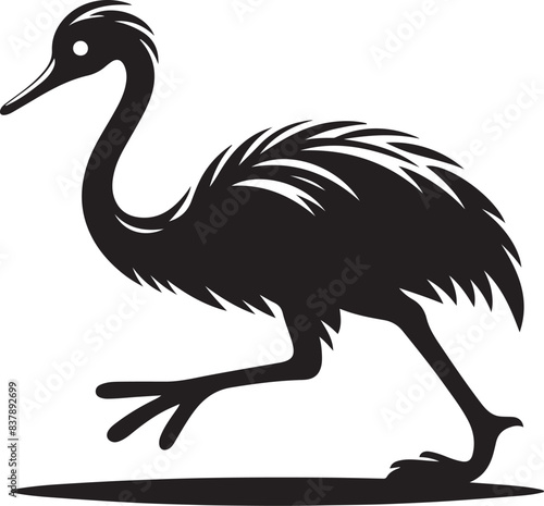 flightless silhouette Vector