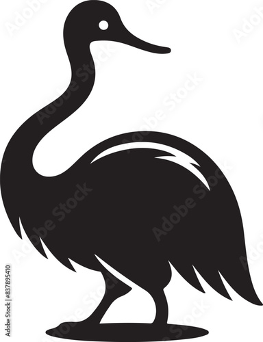 flightless silhouette Vector