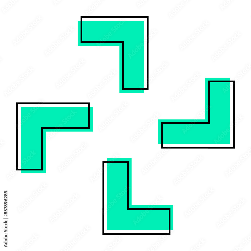 Geometric shapes & symbols | Memphis design | Retro elements for web, vintage, advertisement, banner, poster, social media post, leaflet, billboard, sale etc. Geometric shapes collection.