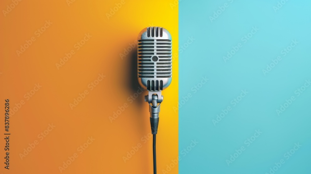 Fototapeta premium The Retro Microphone Design