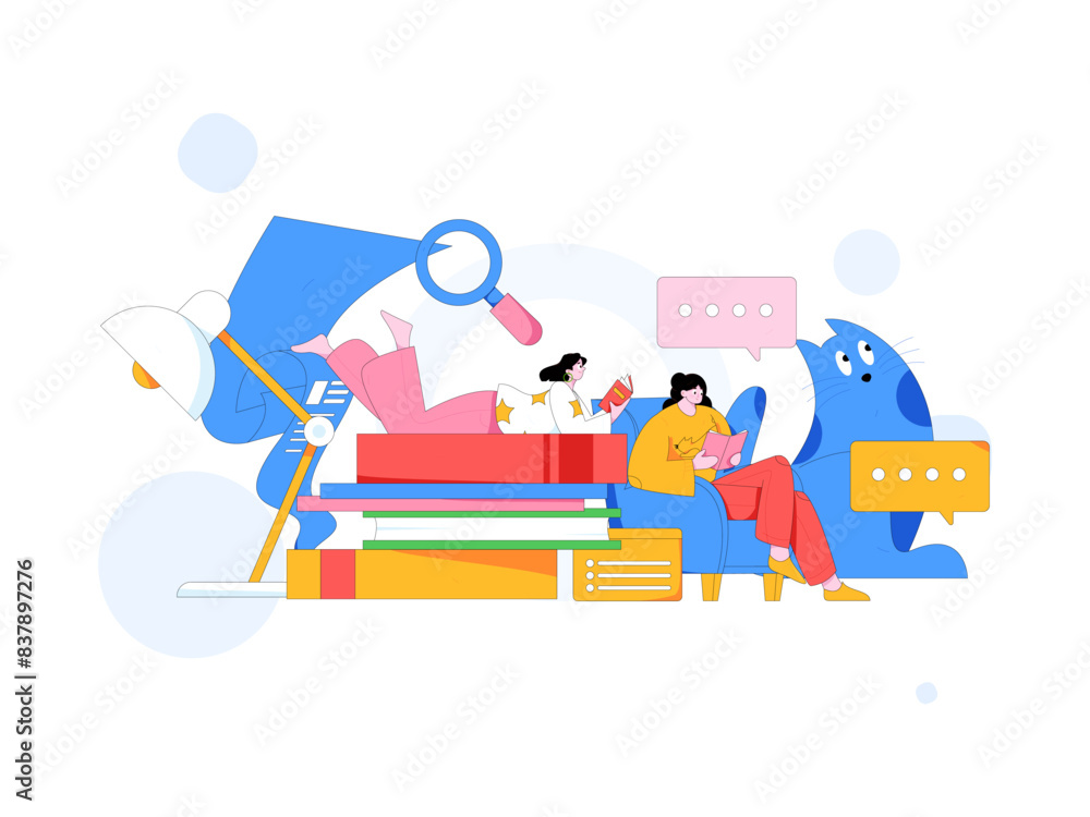 Education and learning people flat vector concept hand drawn illustration
Education and learning people flat vector concept hand drawn illustration