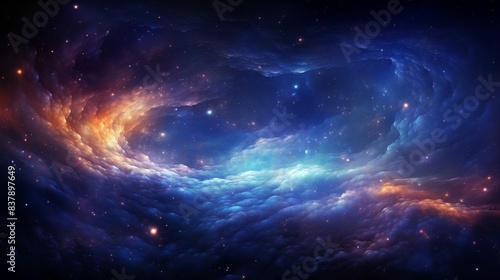 Galactic Splendor Abstract Patterns in a Starry Sky