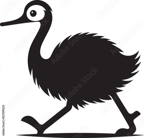 flightless silhouette Vector