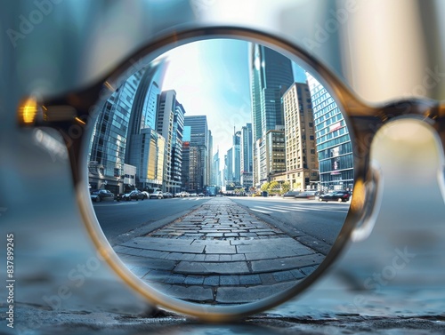 Urban clarity as a metaphor for business transparency, where clear goals and open communication lead to success.