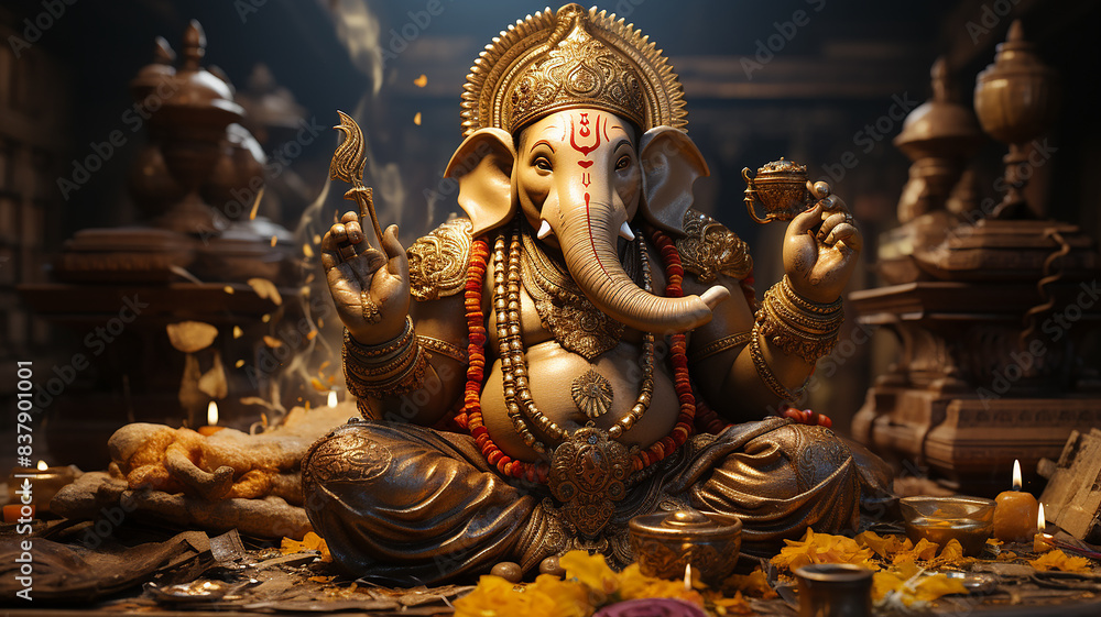 Lord Ganesha , Generative AI. Lord Ganesha , Generative AI.