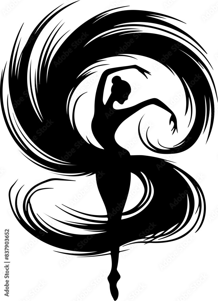 Ballerina Silhouette Dance Illustration
Ballerina Silhouette Dance Illustration