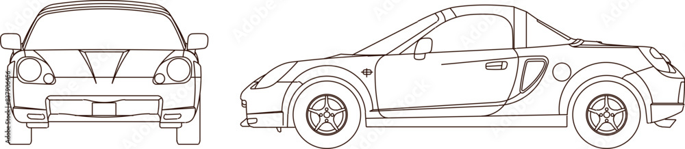 Sketch illustration vector drawing design detail of crazy rich luxury classic vintage sport racing car transport vehicle Sketch illustration vector drawing design detail of crazy rich luxury classic vintage sport racing car transport vehicle