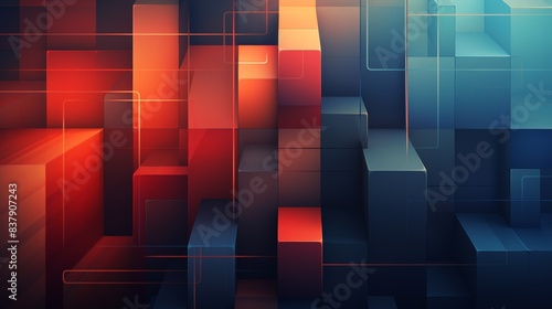 Modern Abstract Background with Sleek Urban Grid Pattern