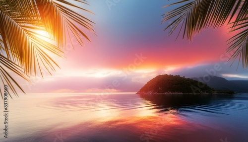 sunset on the beach