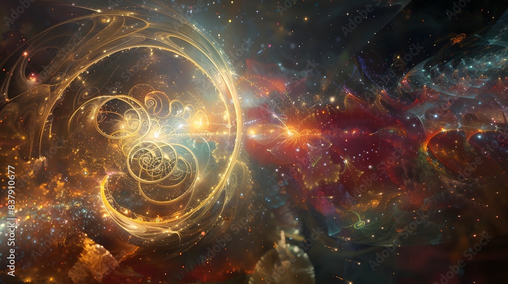 Obraz premium Quantum Computing Algorithms in Machine Upgrades, Art, mystical, fantastical 