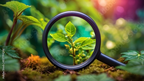  science concepts, botany, glass, magnifying, magnifier, search, loupe, magnifying glass, business, concept, lens, nature, green, magnify, mirror, paper