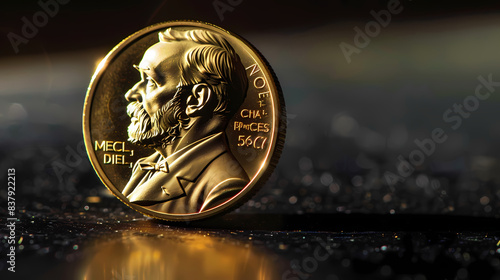 Nobel medaille prix paix scientifique sciences litterature physique chimie medecine economie  photo