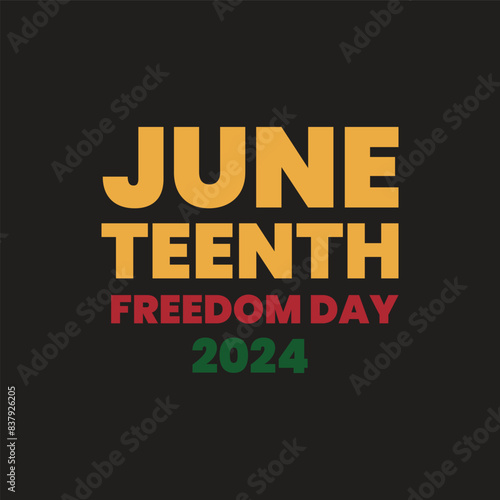 Juneteenth Freedom Day Vector Illustration