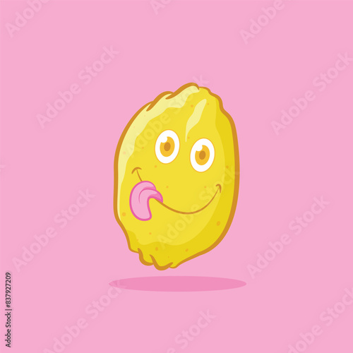 Cute vector illustration of lemon