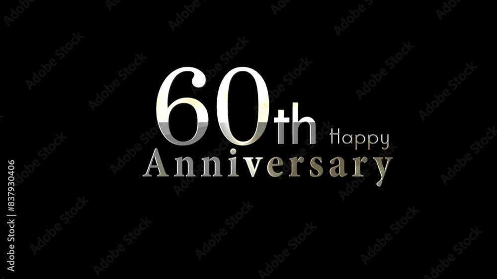 Happy 60th Anniversary Greetings, Congratulations and Anniversary Banner Happy 60th Anniversary Greetings, Congratulations and Anniversary Banner
