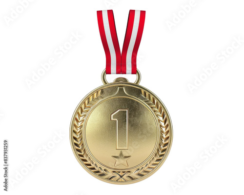 Golden medal for winner png transparent background