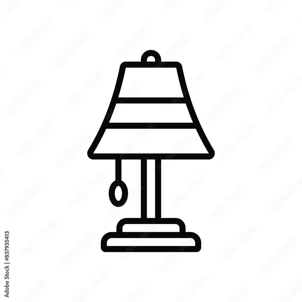 Obraz premium table lamp icon vector design template simple and clean