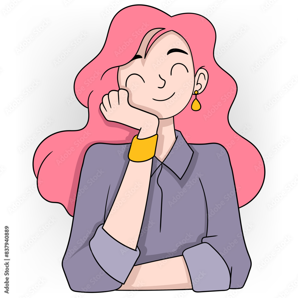 happy businesswoman on payday happy businesswoman on payday