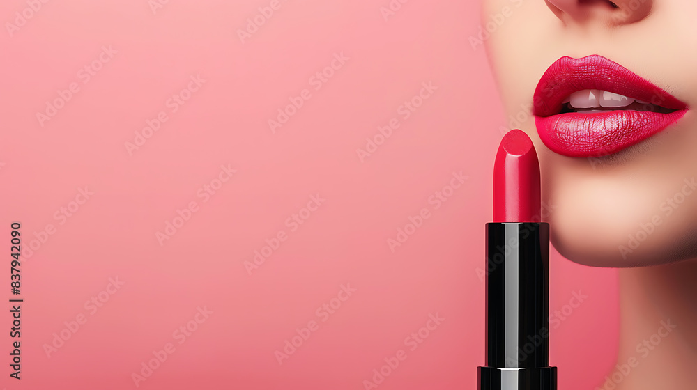 Obraz premium women lipstick The beauty of lip color
