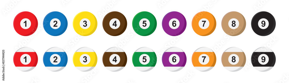 Pool ball icon. Biliard ball icon, vector illustration Pool ball icon. Biliard ball icon, vector illustration