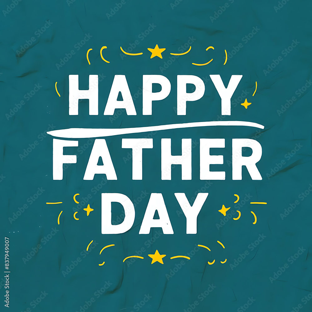 Obraz premium happy fathers' day