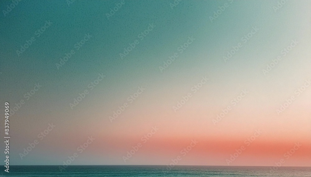 Obraz premium Grainy gradient background teal orange red blue retro noise texture