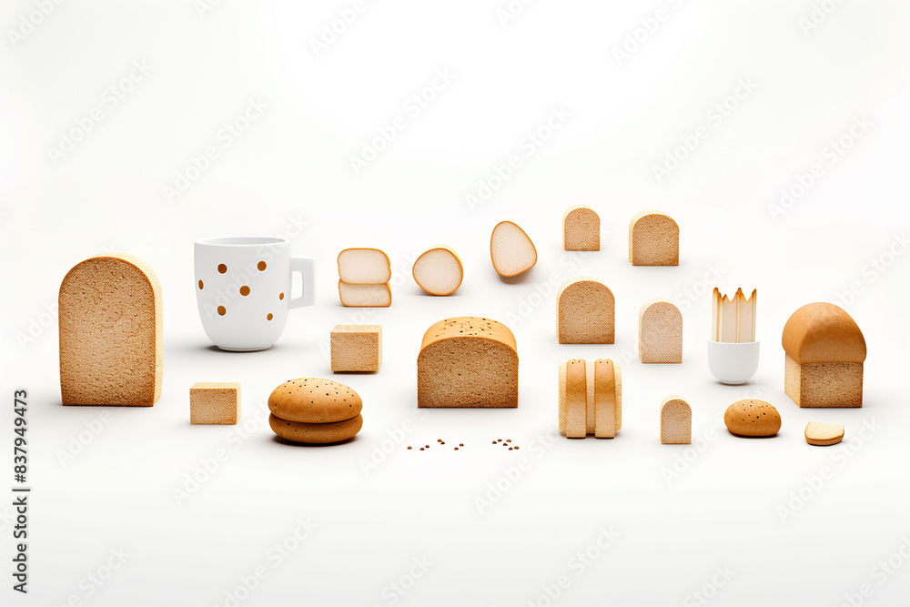 Φωτογραφία 美味しいパンとコーヒーセット
