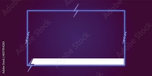 Streaming Panel Thunder Minimal Style Face Cam