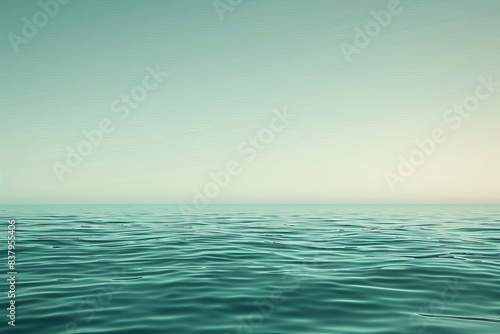 minimalist abstract oceaninspired background tranquil blue and green gradient © Lucija
