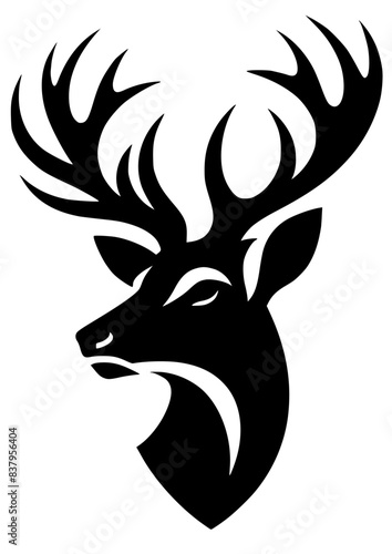 Deer Head SVG, Deer Face SVG, Animals SVG, Hunting SVG, Cattle SVG, Antler SVG, Deer Head Silhouette, Deer Head Vector, Clipart, Cut file for Cricut SVG, JPG, PNG