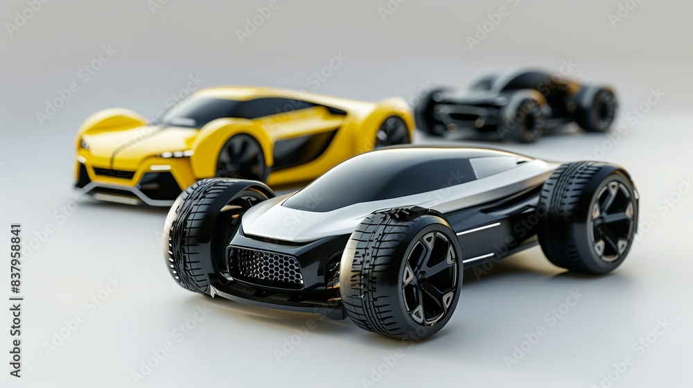 Fototapeta premium 3D toy car design