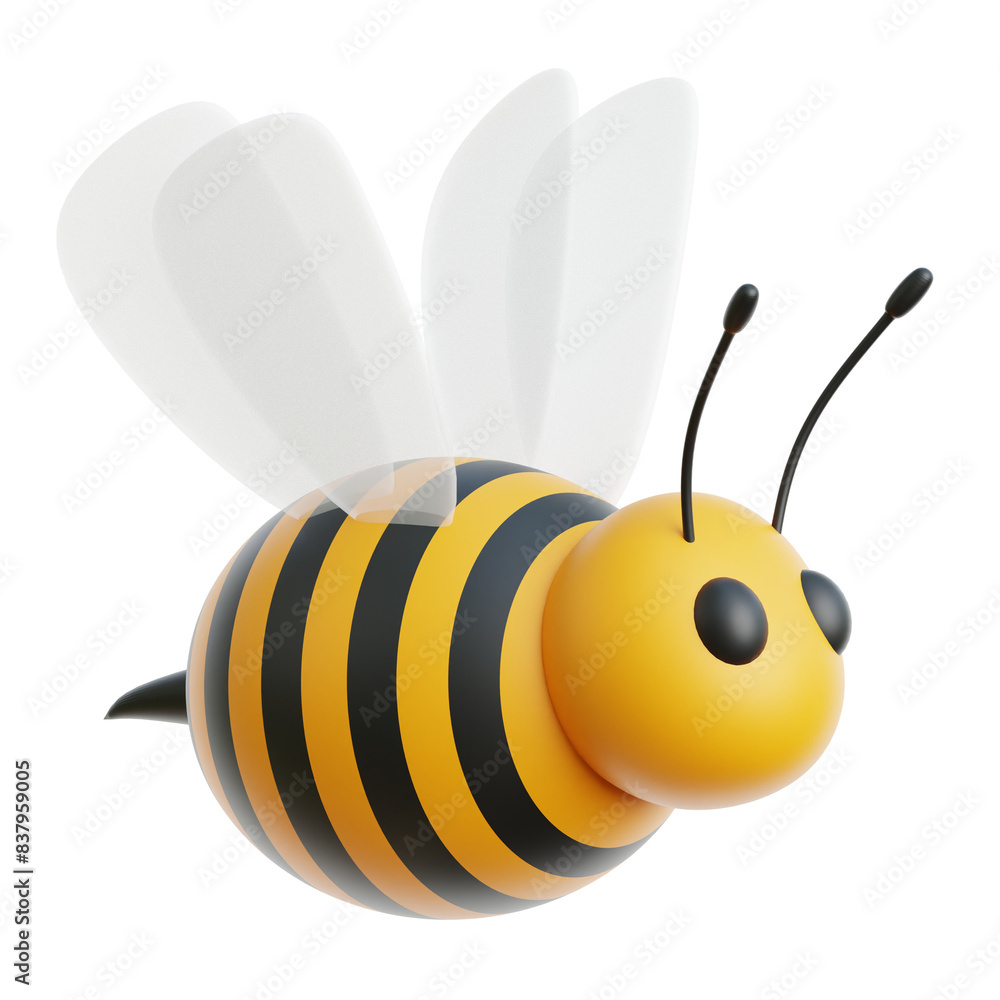 Honey Bee 3d Illustration Honey Bee 3d Illustration