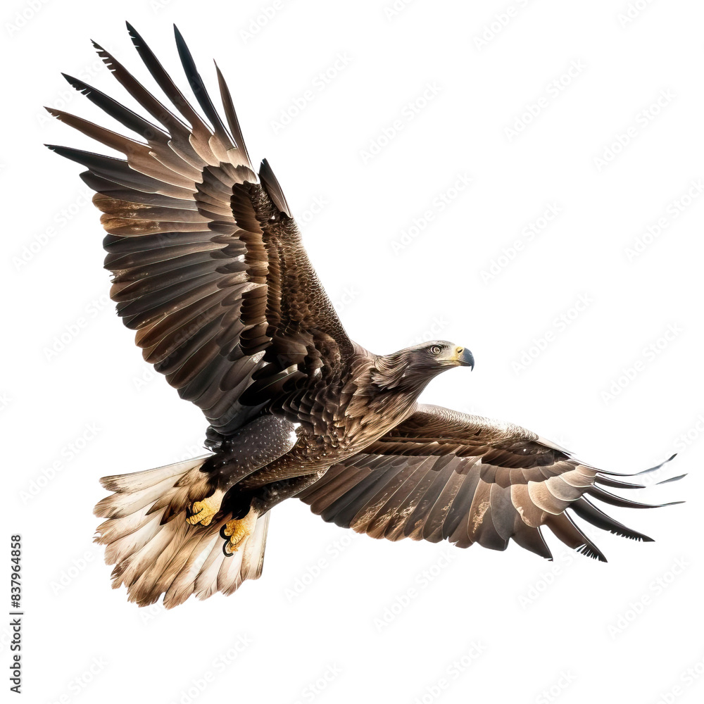 Flying eagle isolated on white background Flying eagle isolated on white background
