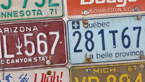 international car automobile license plate mark