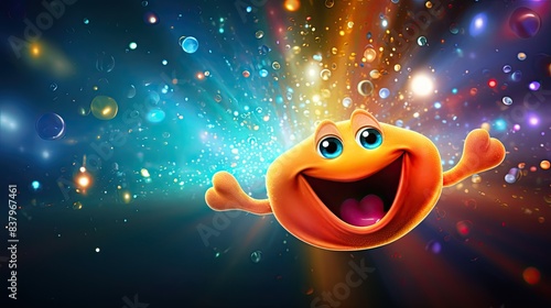 A Cheerful Burst of Joy in a Cosmic Playground