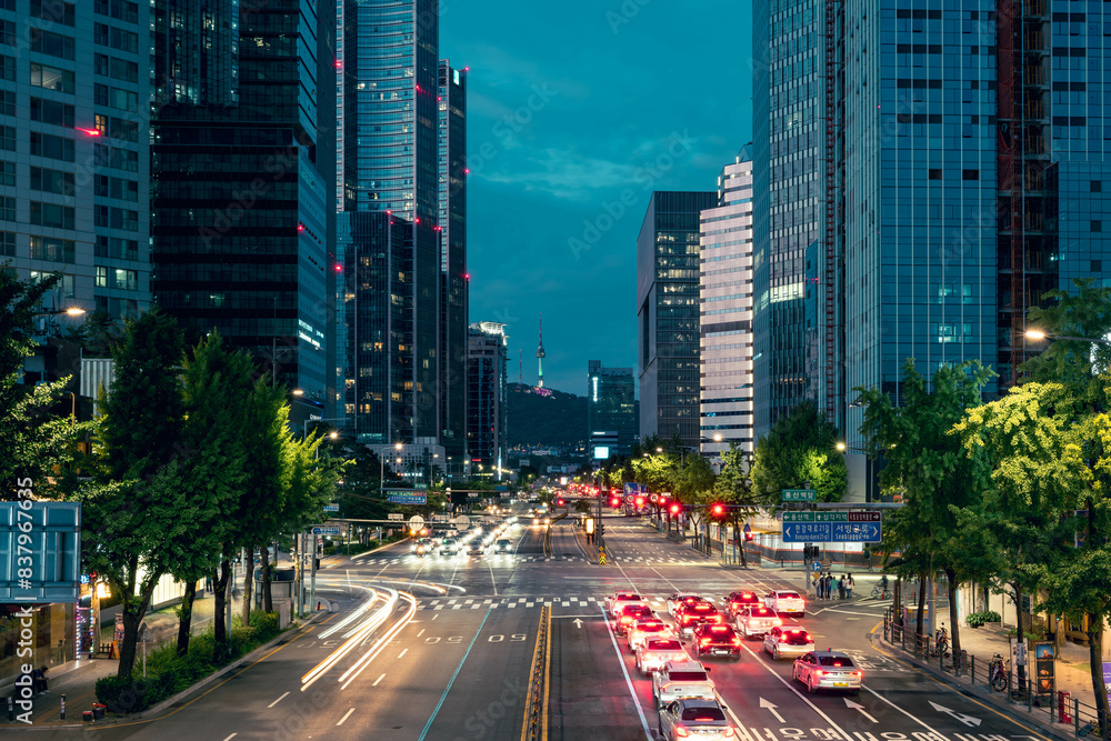 Obraz premium city at night