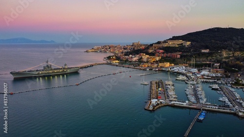 Foto Sunset at Gaeta pier