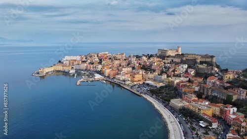 View of Gaeta’s pier at daylight 