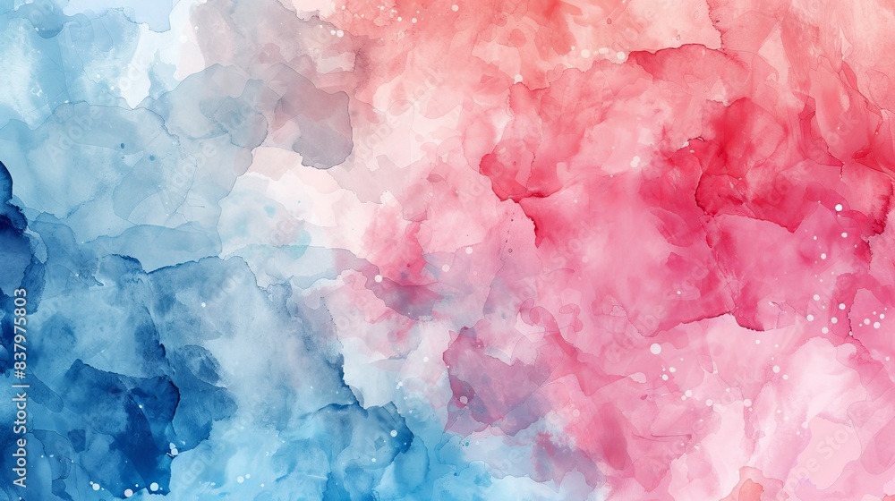 Vibrant abstract watercolor background with pink, red, and blue hues, blending seamlessly to create a soft and artistic visual effect. Vibrant abstract watercolor background with pink, red, and blue hues, blending seamlessly to create a soft and artistic visual effect.