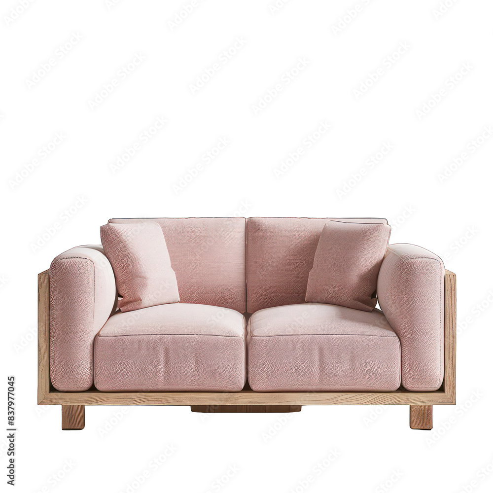 PNG Modern lounge sofa pink color mid century living room furniture PNG Modern lounge sofa pink color mid century living room furniture