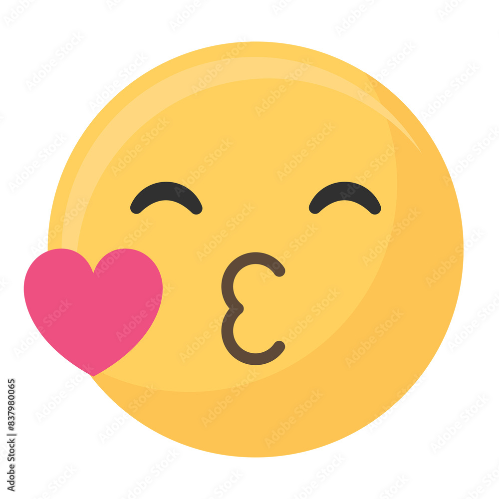 Blowing kiss face emoticon symbol transparent png Blowing kiss face emoticon symbol transparent png