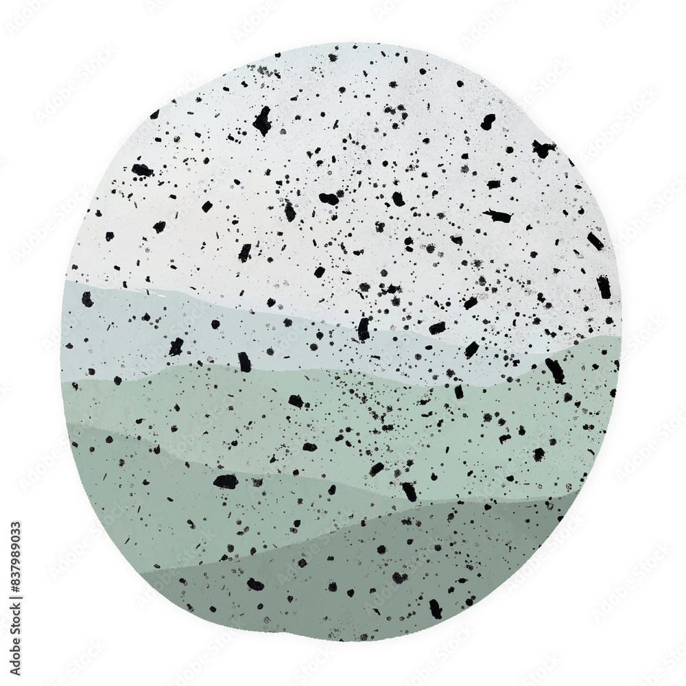Green terrazzo png circle clipart, aesthetic on transparent background Green terrazzo png circle clipart, aesthetic on transparent background