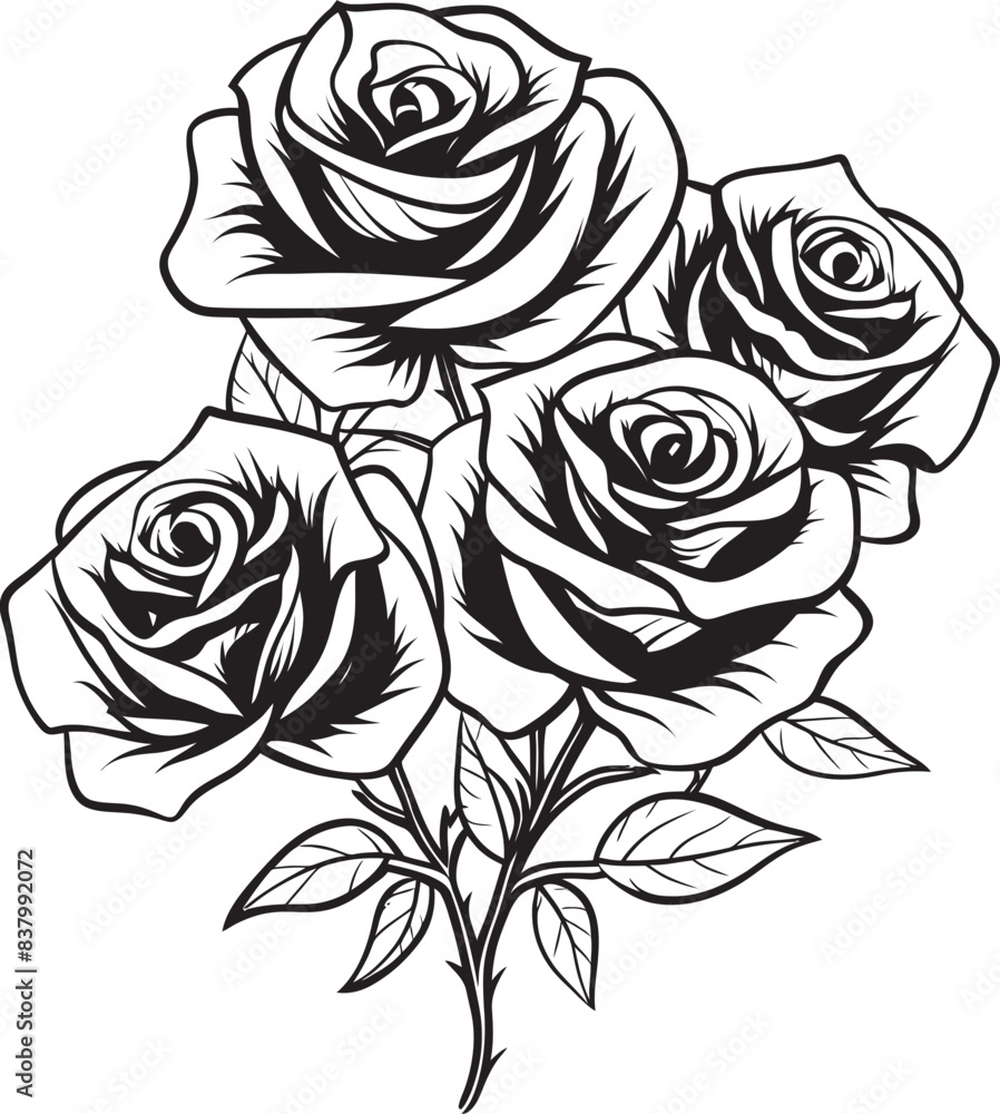 custom made wallpaper toronto digitalRosy Elegance Vector Design Bliss Blossom Symphony Graphic Logo Art
