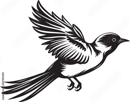 Sky Sojourn Graphic Housebird Graphic Breezy Bungalow Logo Icon Design