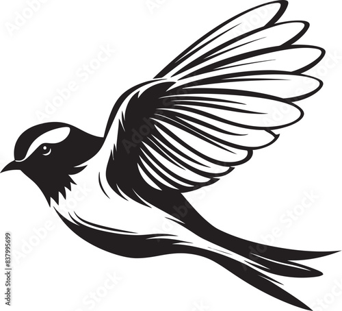Cloud Canopy Cartoon Logo Graphic Sky Sojourn Flying Bird Icon